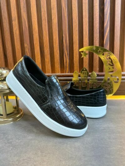 Chaussure Noir Croco