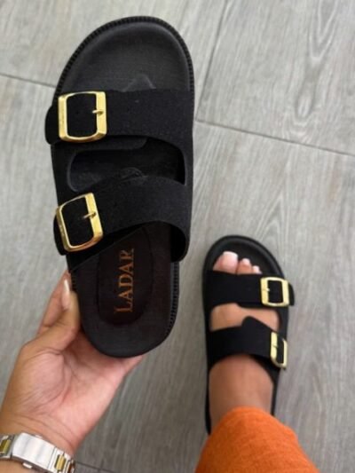 Mule à ceinture noir