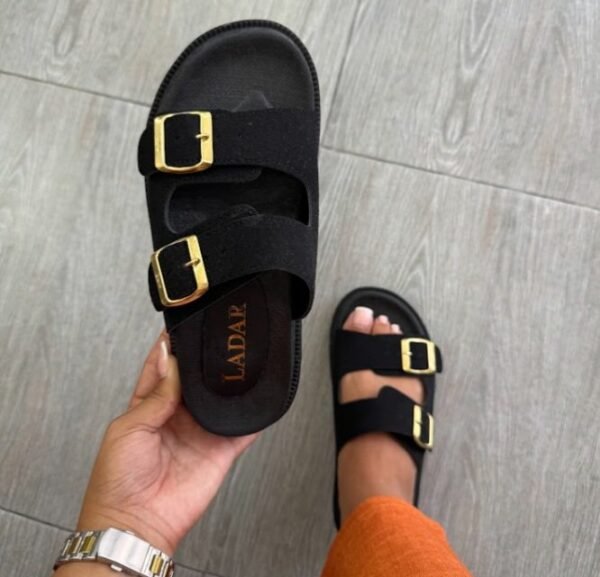 Mule à ceinture noir