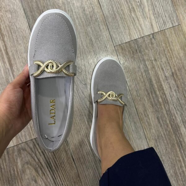 slip on gris clair