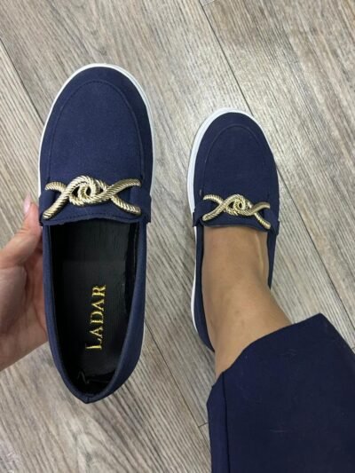 slip on navy