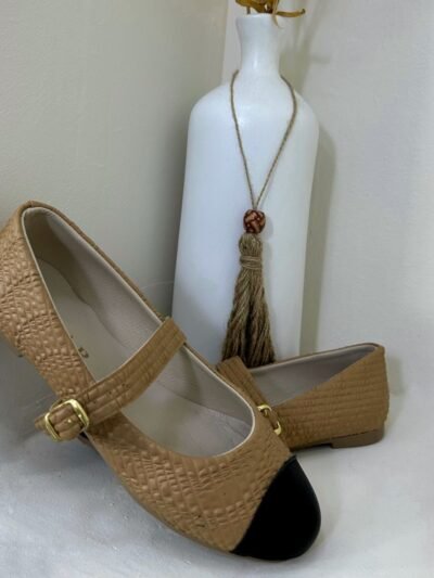 Ballerine Beige bout noir