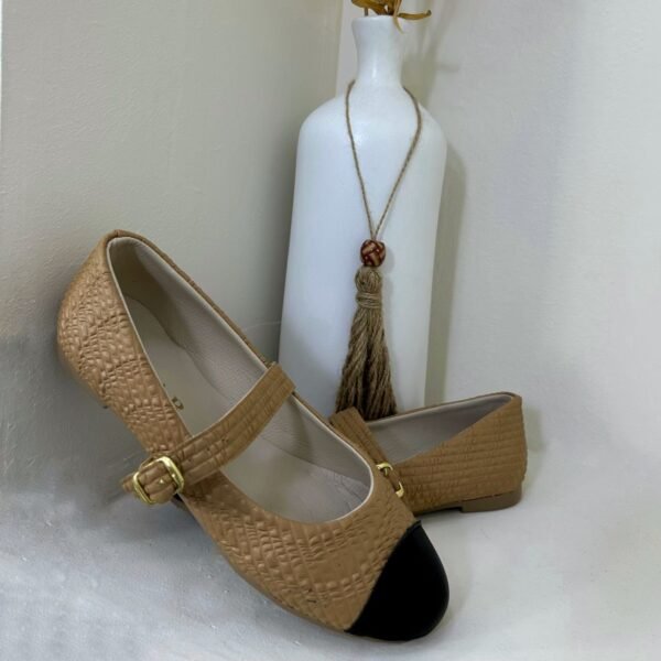 Ballerine Beige bout noir