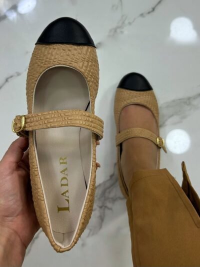 Ballerine Beige bout noir