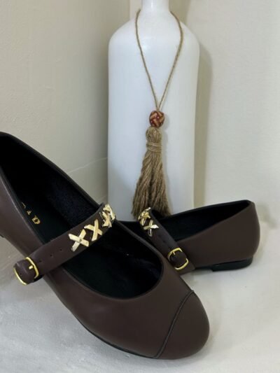 Ballerine marron nègre-2