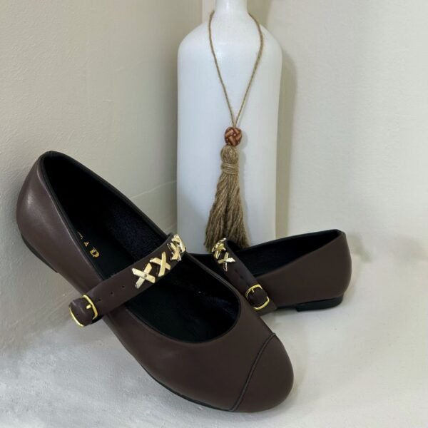 Ballerine marron nègre-2