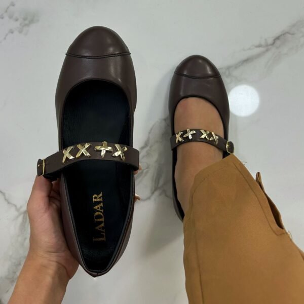 Ballerine marron nègre-2 – Image 2