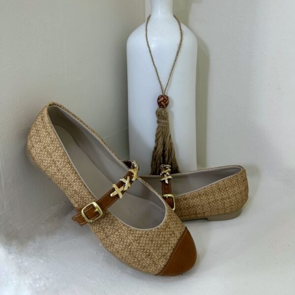 Ballerine beige textileED2