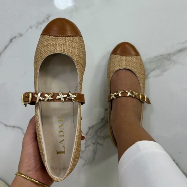 Ballerine beige textileED2 – Image 2