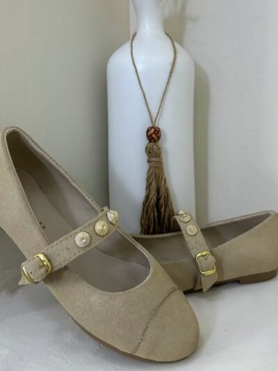 Ballerine beige perlé ED3