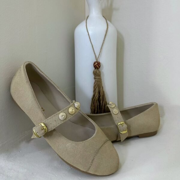 Ballerine beige perlé ED3