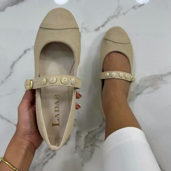 Ballerine beige perlé ED3 – Image 2