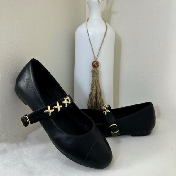 Ballerine noir matte