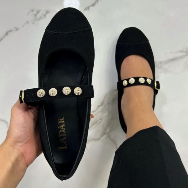 Ballerine noir perlé ED3 – Image 2