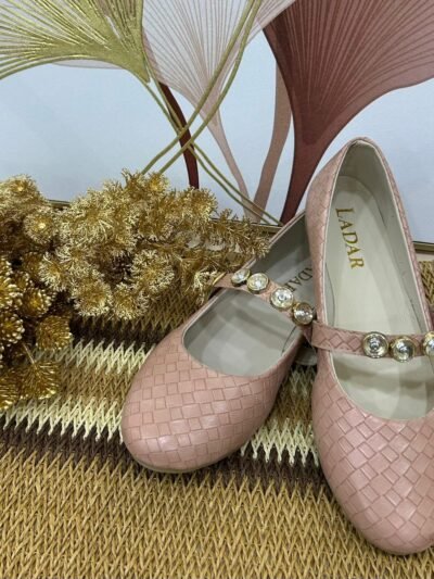 Ballerine rose perlé