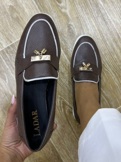 Mocassin Marron semi cuir