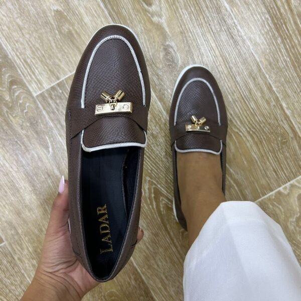 Mocassin Marron semi cuir