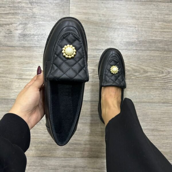 Modèle L-noir perlée