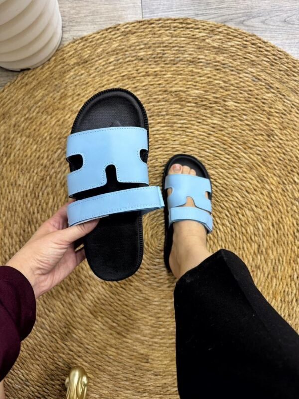 Mule scratch bleu ciel