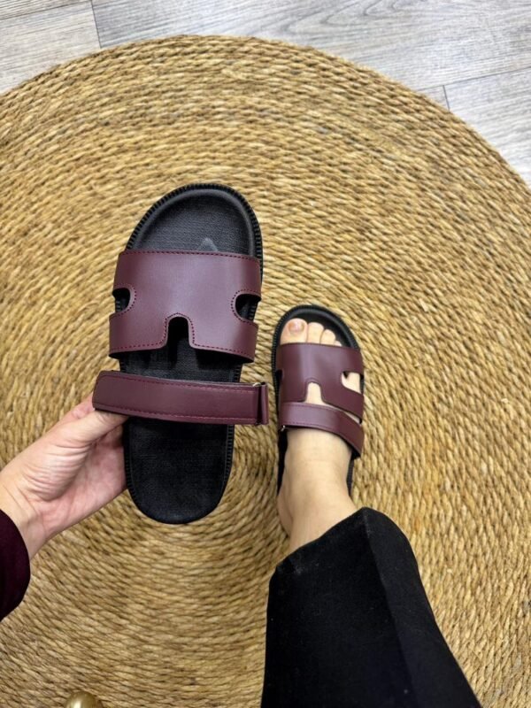 Mule scratch bordeau