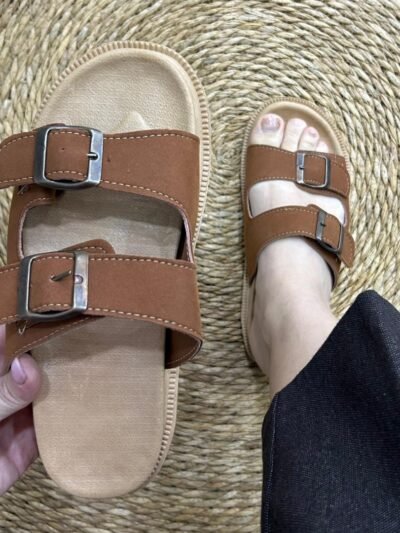 Mules camel 2 boucles