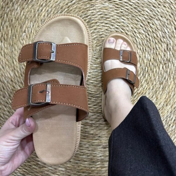 Mules camel 2 boucles