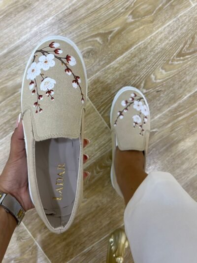 Chaussure slip-on beige new