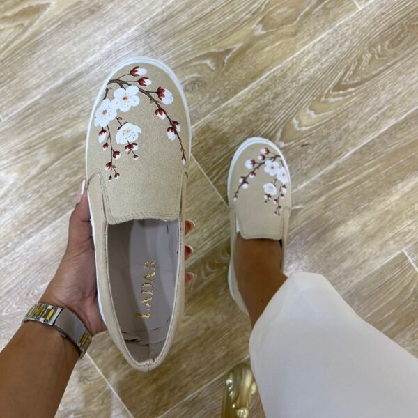 Chaussure slip-on beige new