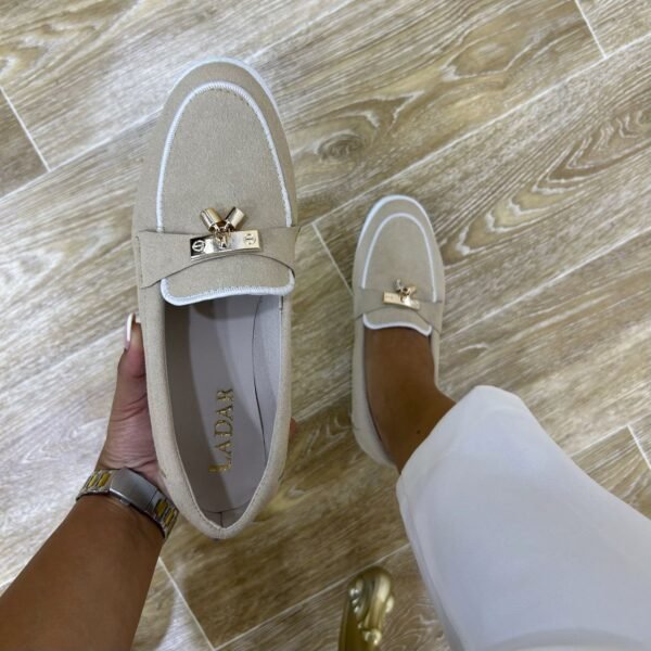 Mocassin beige daim