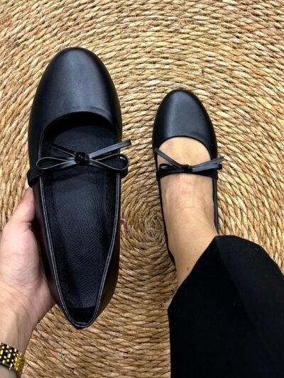 Ballerine noir nœud