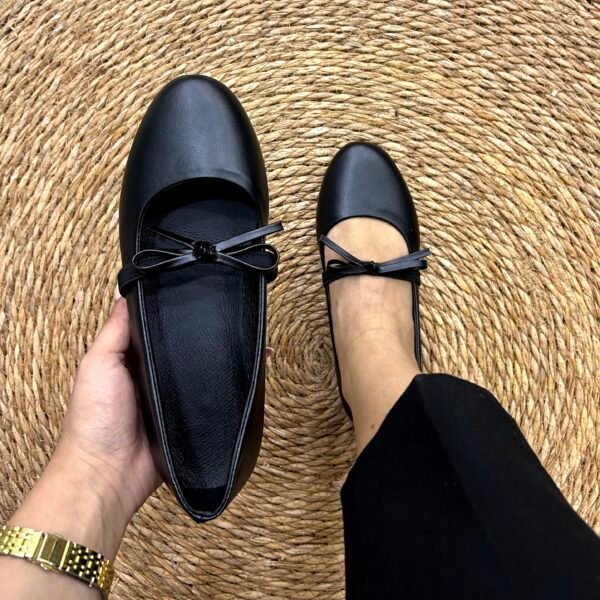 Ballerine noir nœud