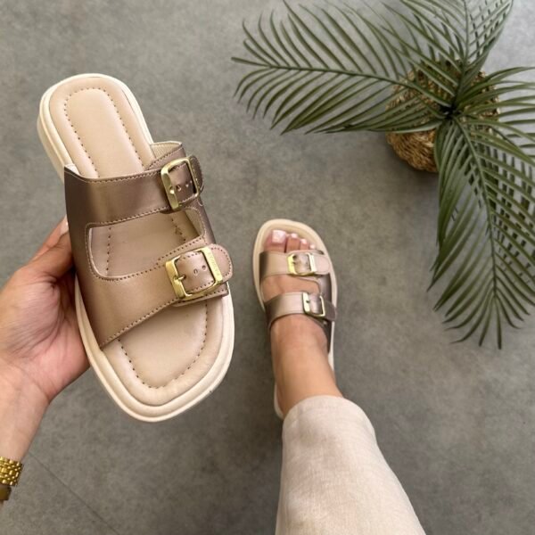 Mule new ceinture bronze