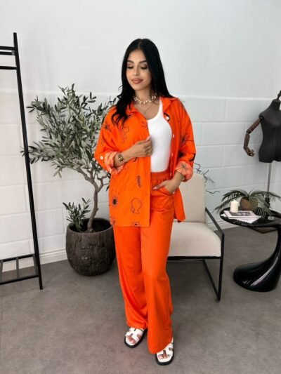 Ensemble sara orange