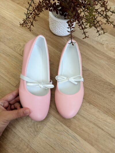 Ballerine rose  nœud