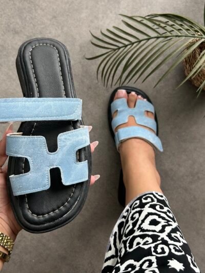 Mule H bleu jean