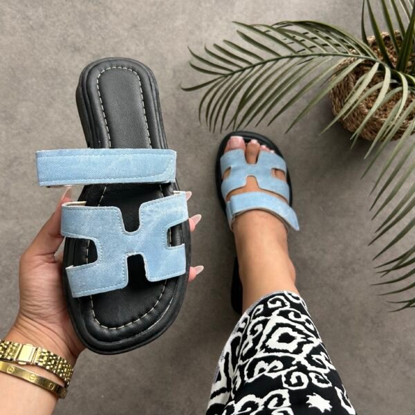 Mule H bleu jean