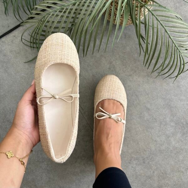 Ballerine tweed beige